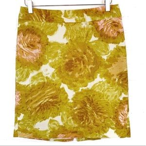Talbots Retro inspired Floral Pencil Skirt Size 6p